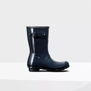 HUNTER Original Short Refined Gloss Navy Rain Boot